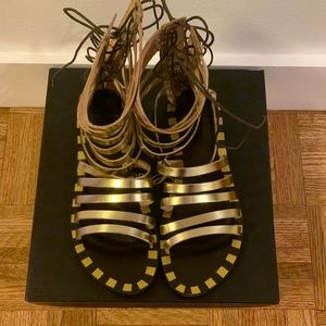 Tipe E Tacchi - Gold Gladiator Sandals